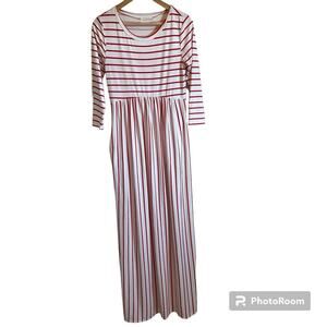 Pink Blush women’s‎ dress small maxi cream red